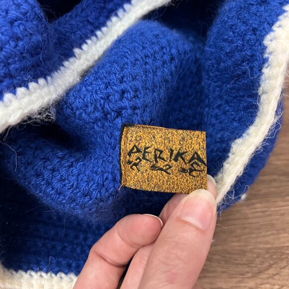 Aerika Peruvian Trading Co Captain America Knit Hat- Adult - Picture 8 of 8